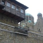 Veliko Turnovo Cathedral and Typical Wood Bldg