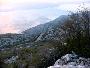 Adriatic coast from the hills of