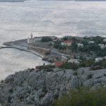 Adriatic/Kvarner coast from the hills of Croatia