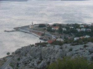 Adriatic/Kvarner coast from the hills of Croatia