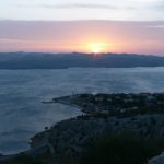 Adriatic/Kvarner coast from the hills of Croatia
