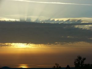 sunset on the adriatic