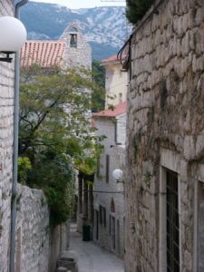 The picturesque town of Grad on the island of Rab