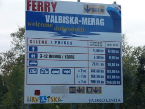 Ferry to Merag on the island of Cres; it's a