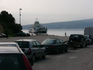 Ferry to Merag on the island of Cres; the town