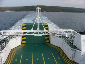 Many ferries travel between many islands