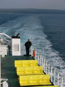 Many ferries travel between many islands