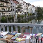 Ljubljana - bookstall along the Ljubljanica