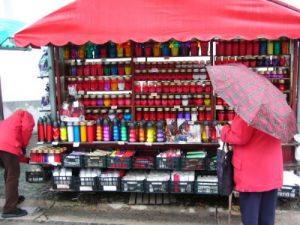 Ljubljana - market stalls