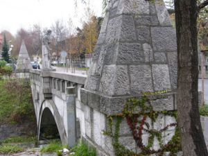 Ljubljana - bridge by St John's Baptist church