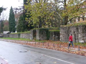 Ljubljana - Roman stone walls