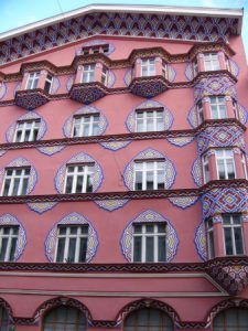 Ljubljana apartment building.