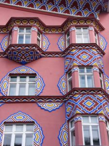 Ljubljana apartment building.