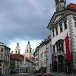 Ljubljana's historic centre remains intact; there,