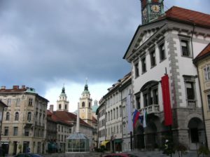 Ljubljana's historic centre remains intact; there,