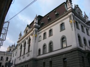 Ljubljana - the main building of the university on the