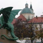 Ljubljana - Dragon Bridge and St