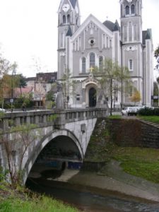 Ljubljana - exterior of the Church of St. John