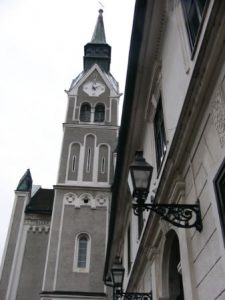 Ljubljana - exterior of the Church