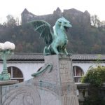 Ljubljana - Dragon Bridge and the Castle