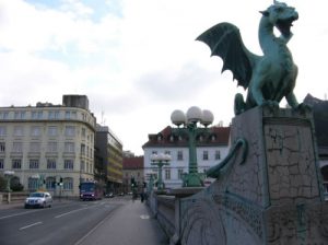 Ljubljana - Dragon Bridge and old town