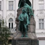Ljubljana - statue of poet France
