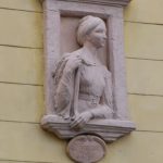 Ljubljana - memorial for a woman waiting for the return