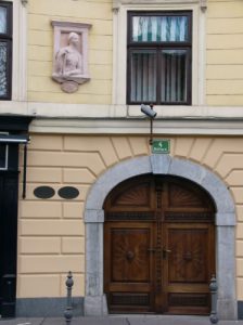 Ljubljana - memorial for a woman waiting for the return