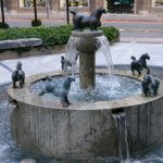 Ljubljana - Fountain outside Cathedral