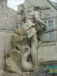 Ljubljana - Cathedral statue