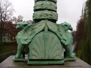 Ljubljana - Dragon Bridge detail