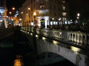 Ljubljana - old town Triple Bridge