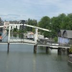 Amsterdam city bridge.