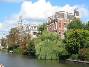 Amsterdam city scenic street views.