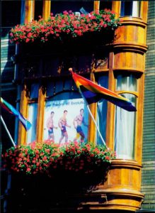 Amsterdam city gay flag.