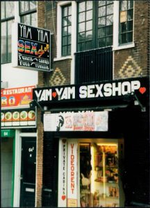 Amsterdam city sex shop.
