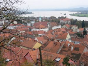 View of Ptuj and the Sava