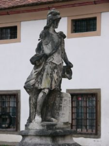 Ptuj - weather-worn statue