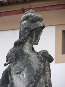 Ptuj - weather-worn statue