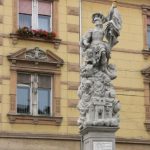 Ptuj - old town staute