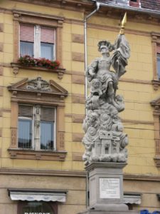 Ptuj - old town staute