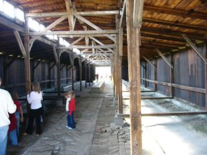 Inside the barracks