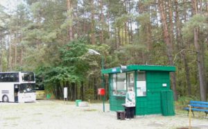 Visitor parking lot at Treblinka