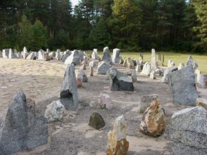 Rough stone monuments at Treblinka