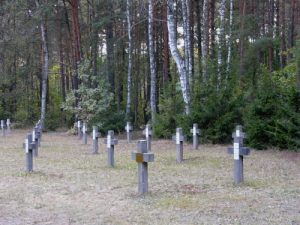 Memorial crosses at the Treblinka labor