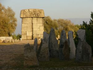 Memorial stone monuments at the Treblinka site