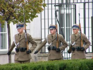 Guards coming on duty at Presidential