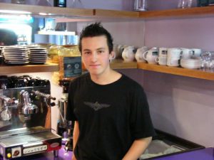 Warsaw - handsome cafe owner