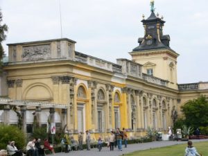 Entry courtyard to Wilanow Palace Originally a