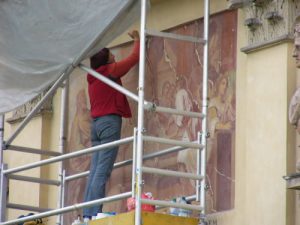 Wilanow Palace Restoring the frescos
